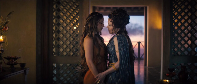 Ivana Baquero nude, Jamaica Vaughan nude, Eden Hart nude - Spartacus: House of Ashur s01e07 (2026)