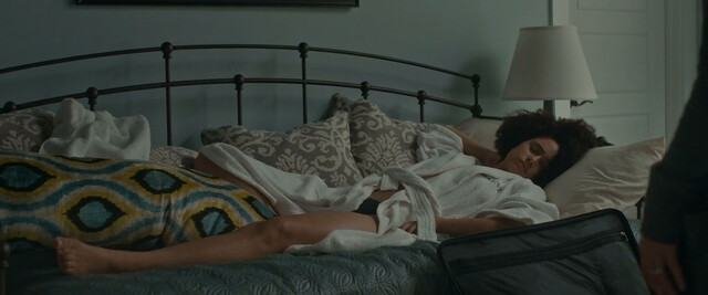 Nathalie Emmanuel nude, Britt Lower sexy - Holly Slept Over (2020)