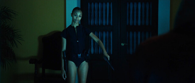 Zoe Saldana nude – Colombiana (2011)