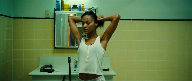 Zoe Saldana nude – Colombiana (2011)