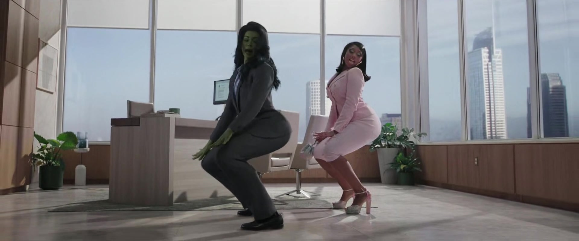 Megan Thee Stallion sexy, Tatiana Maslany sexy - She-Hulk s01e03 (2022)