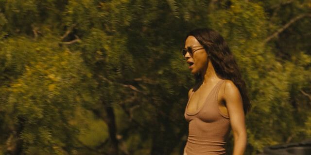 Zoe Saldana nude – Lioness s02e01-02 (2024)