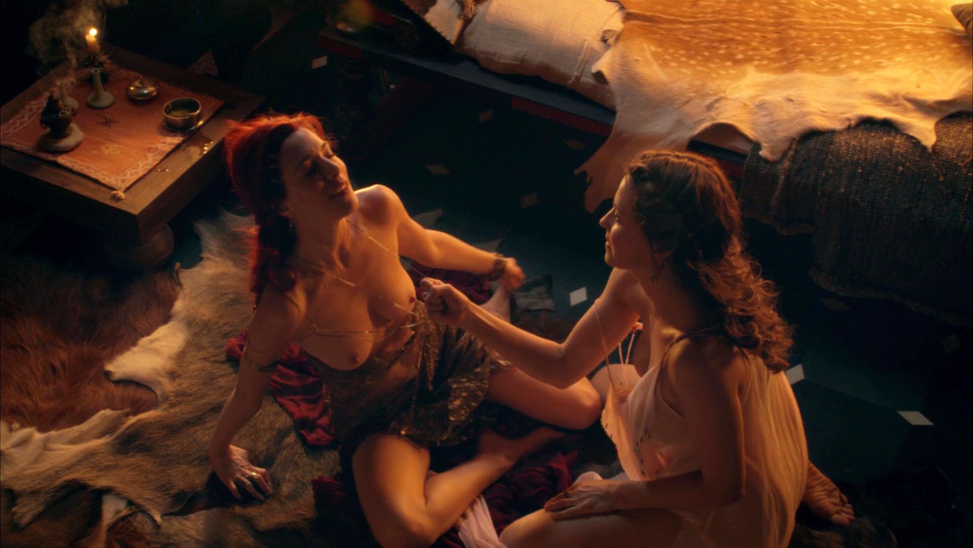 Lucy Lawless nude, Jaime Murray nude - Spartacus: Gods of the Arena s01e01 (2011)